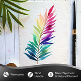 Black Velvet Voyage™ Round Paintbrush | Short Handle | 3100ST